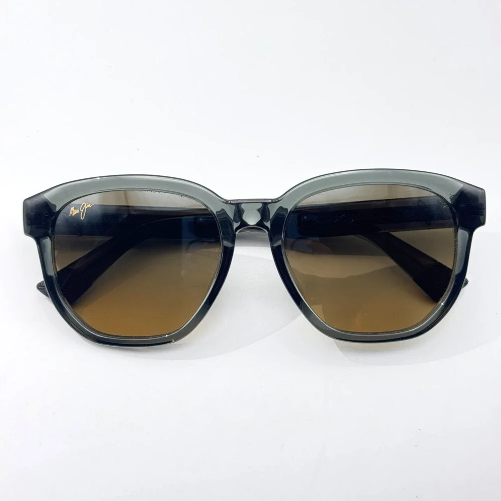 Maui Jim Sunglasses Akahai AF STG-SG MJ646-14 Gray Polarized Asian Fit 56mm